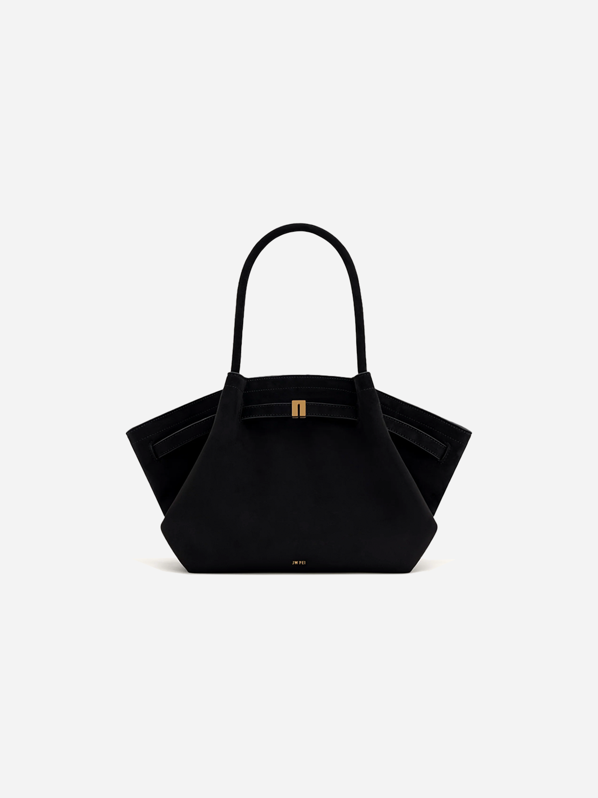 JW PEI Hana Medium Faux Suede Tote Bag - Black