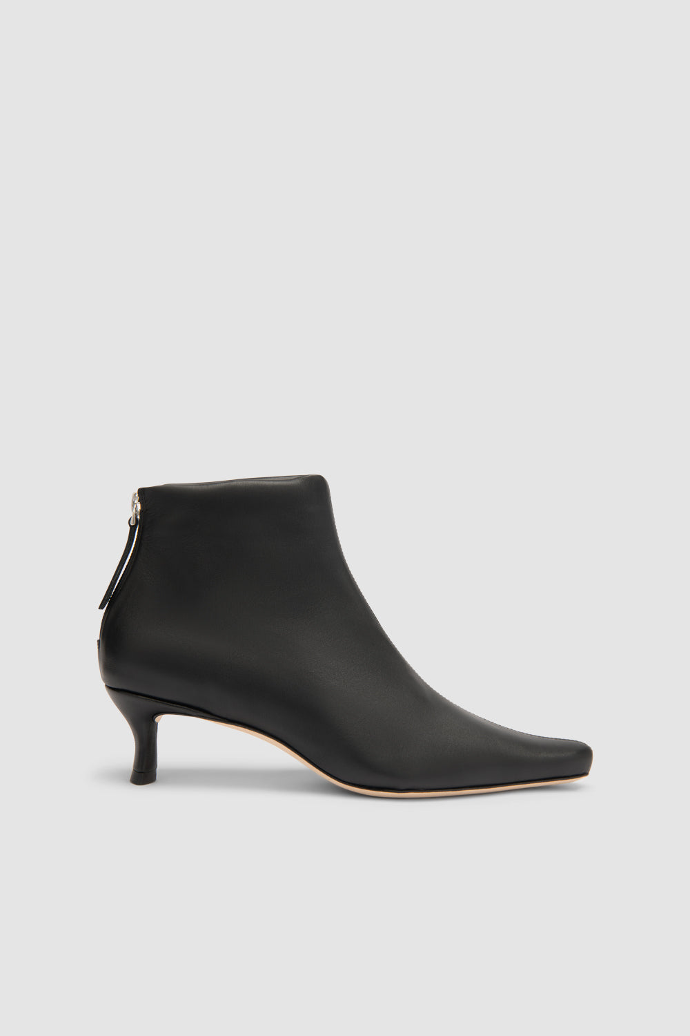 BY FAR Kitten Stevie 22 Black Stretch Nappa Leather Ankle Boot