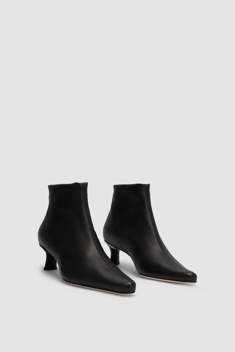 BY FAR Kitten Stevie 22 Black Stretch Nappa Leather Ankle Boot