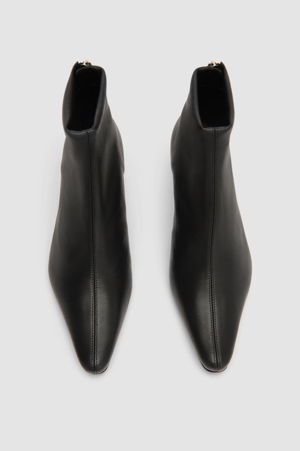 BY FAR Kitten Stevie 22 Black Stretch Nappa Leather Ankle Boot