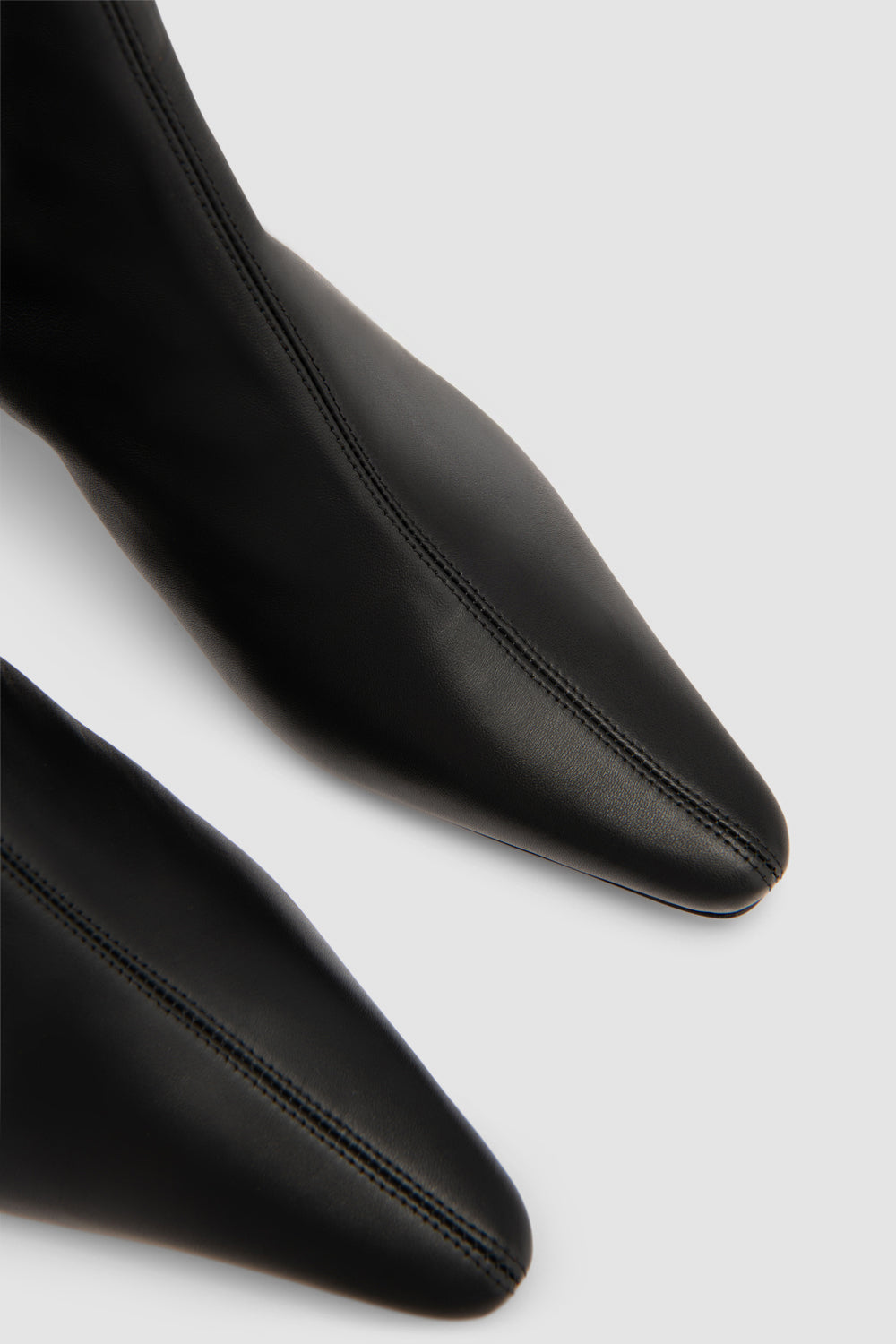 BY FAR Kitten Stevie 22 Black Stretch Nappa Leather Ankle Boot