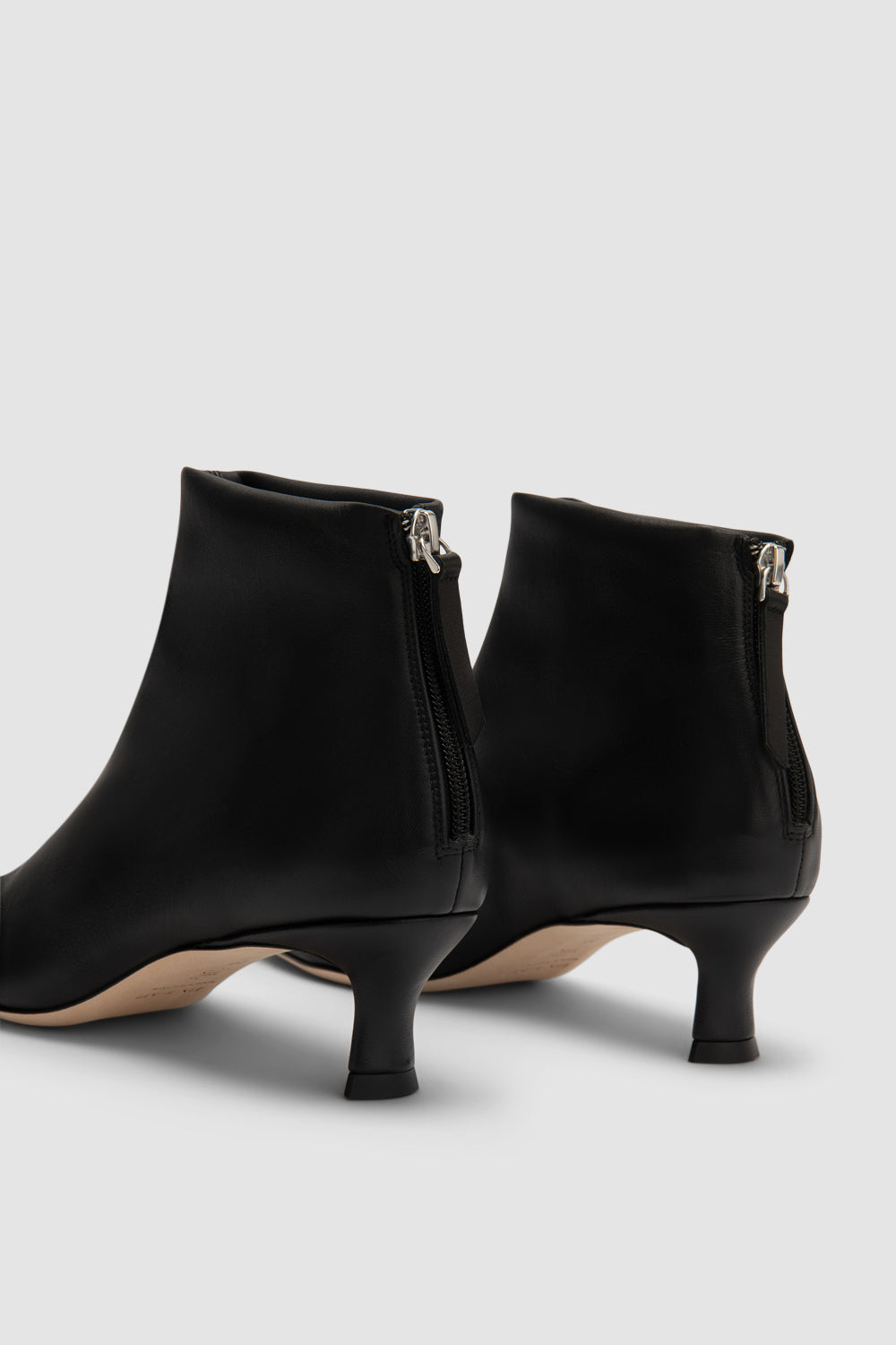 BY FAR Kitten Stevie 22 Black Stretch Nappa Leather Ankle Boot