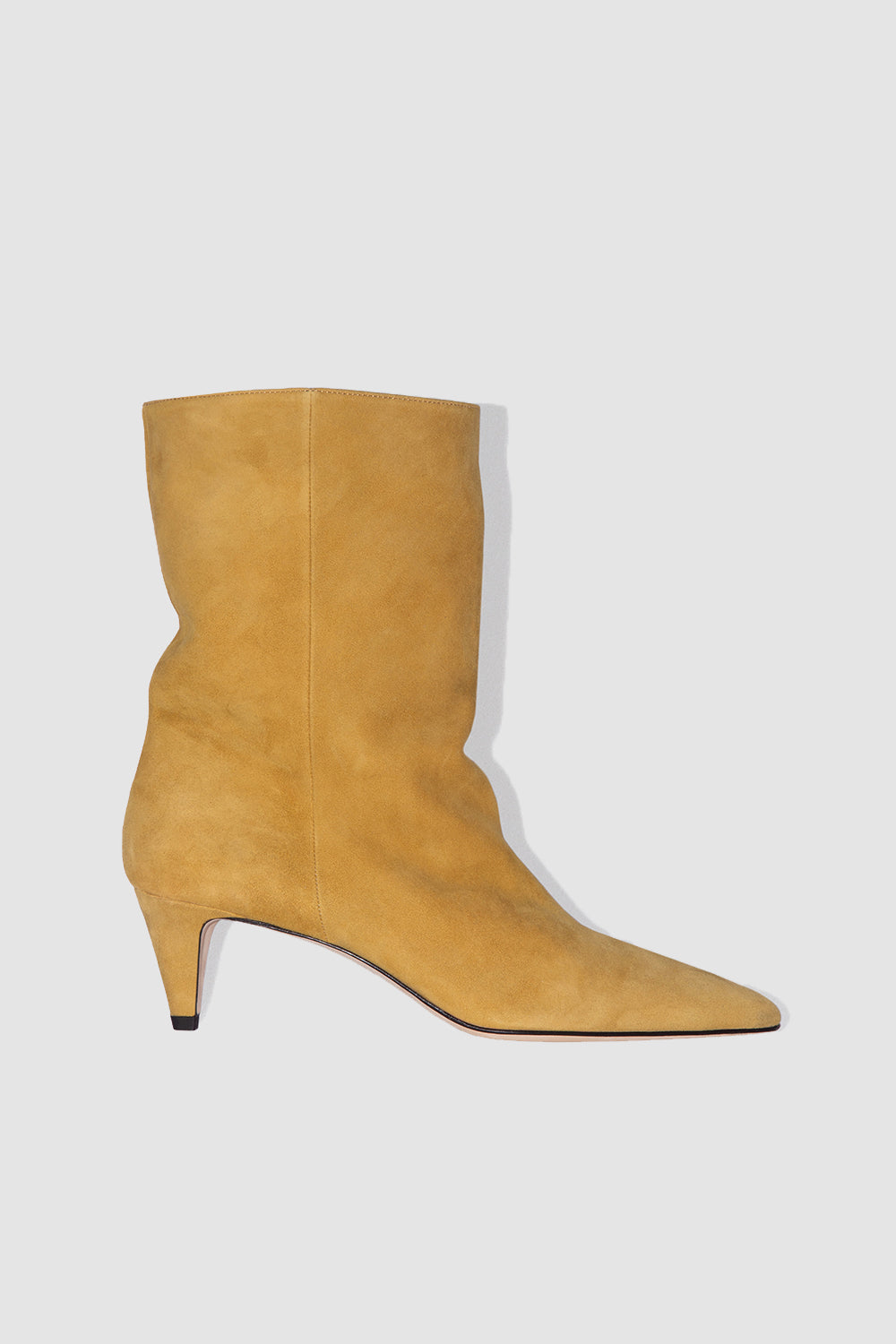 BY FAR Lysander Cumin Kid Suede Leather Ankle Boot