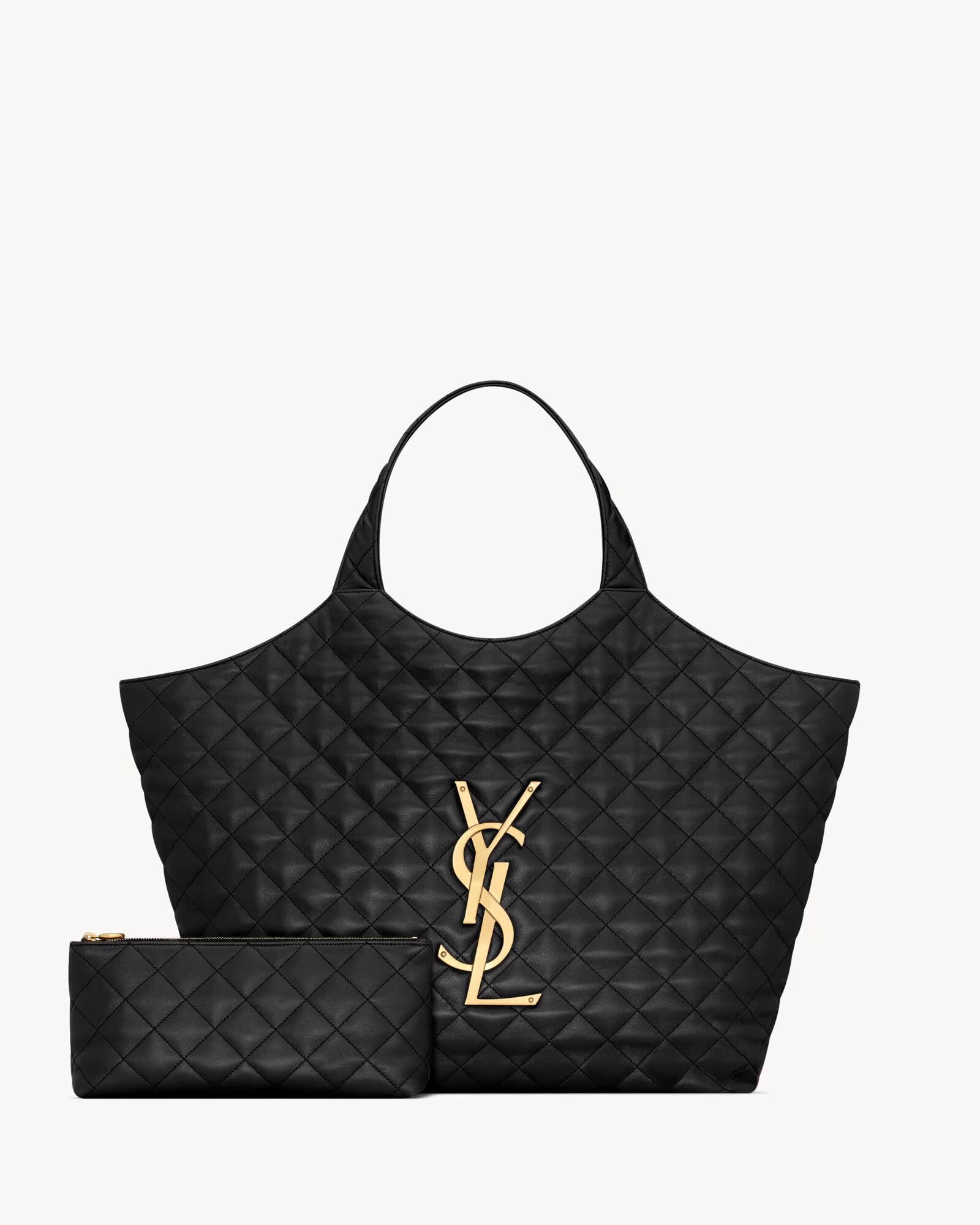 YSL ICARE IN QUILTED LAMBSKIN
