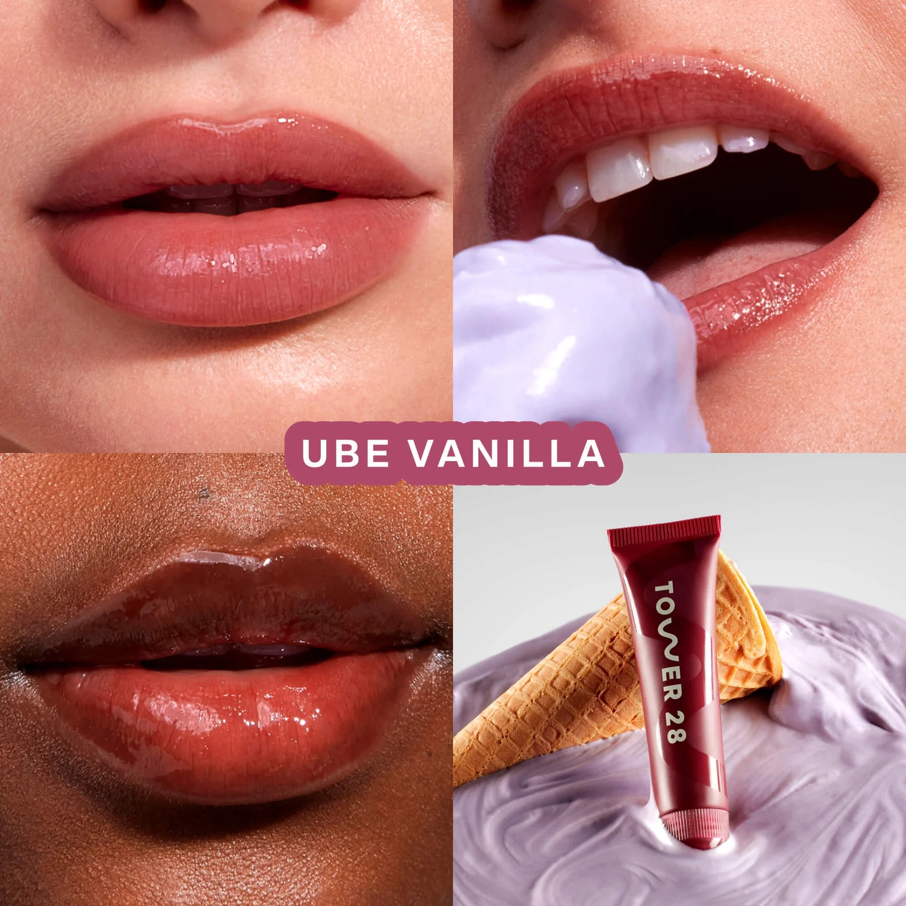 tower 28 lipsoftie® lip treatment ube vanilla
