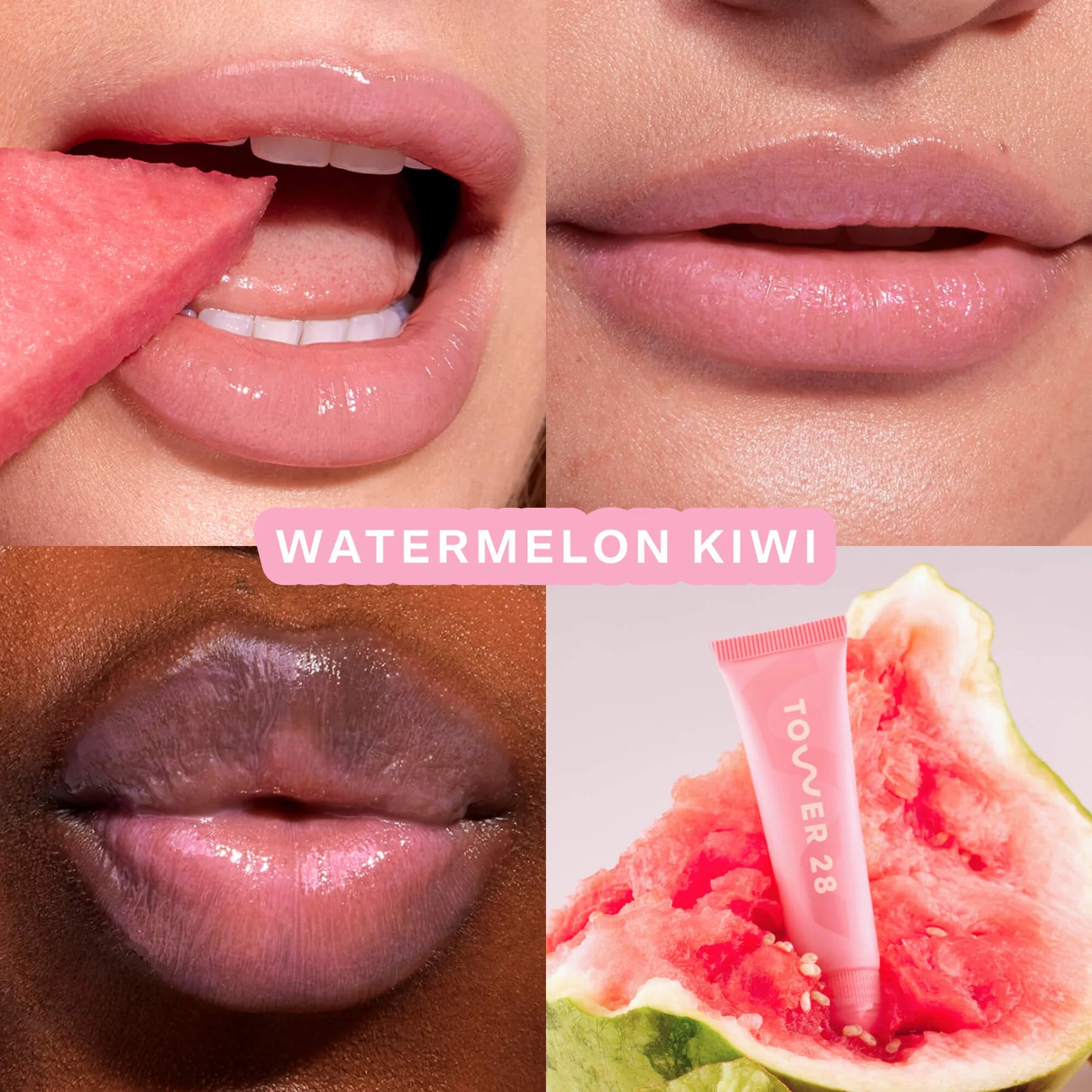 tower 28 lipsoftie® lip treatment watermelon kiwi