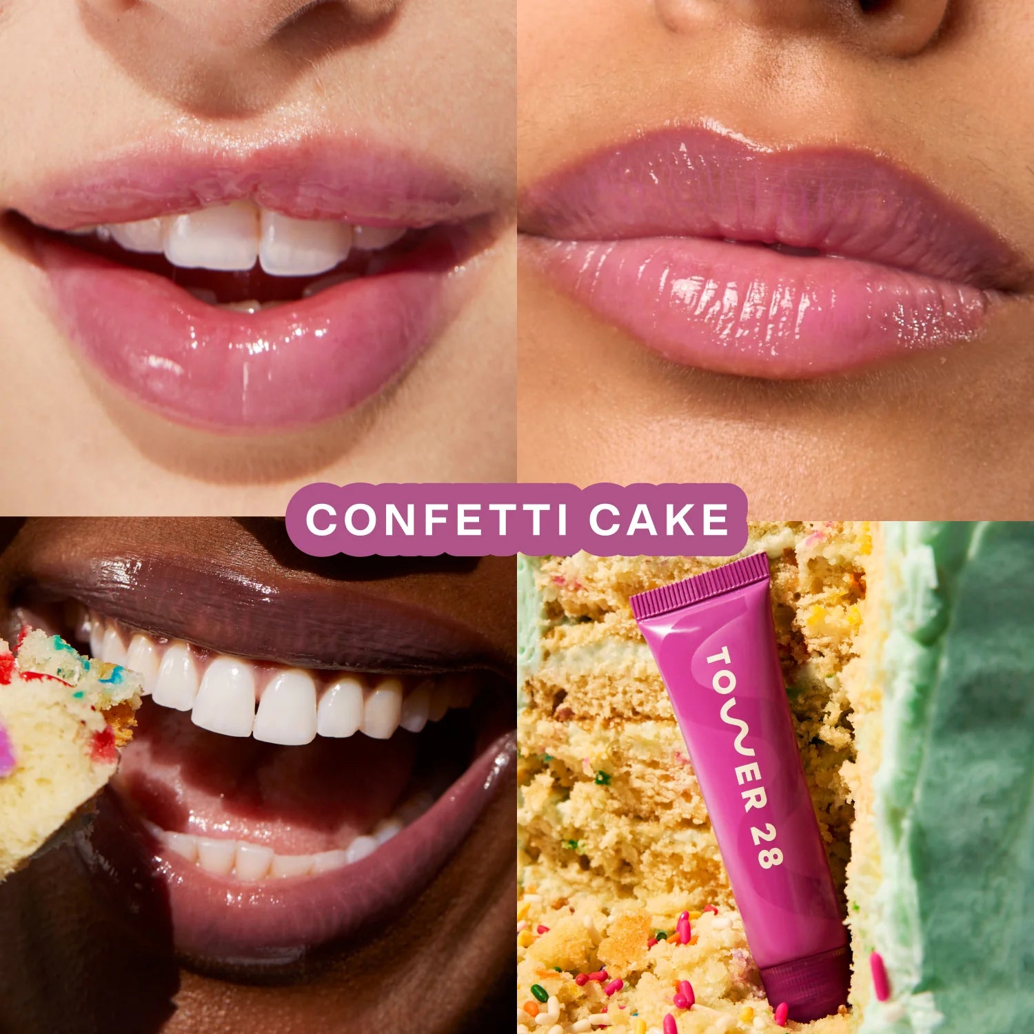 tower 28 lipsoftie® lip treatment confetti cake