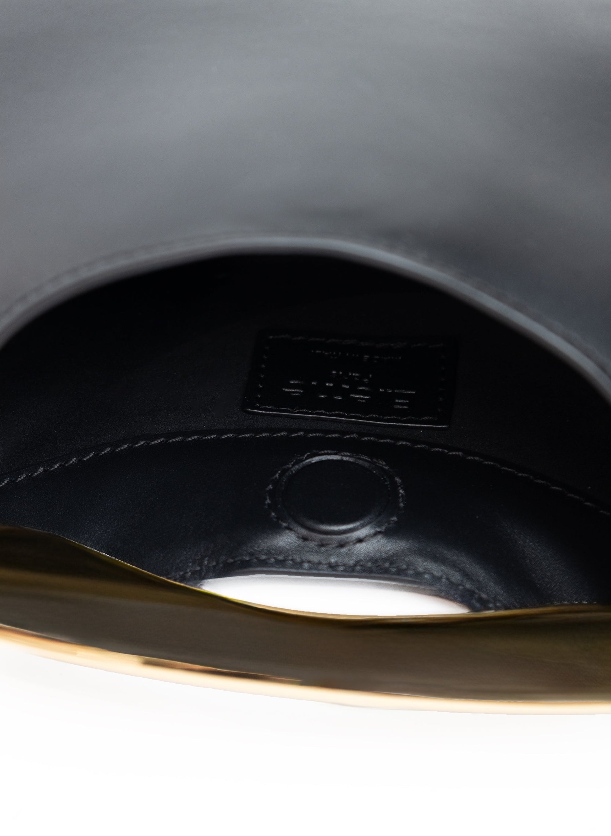 Elleme Mini Boomerang Leather Black - Gold