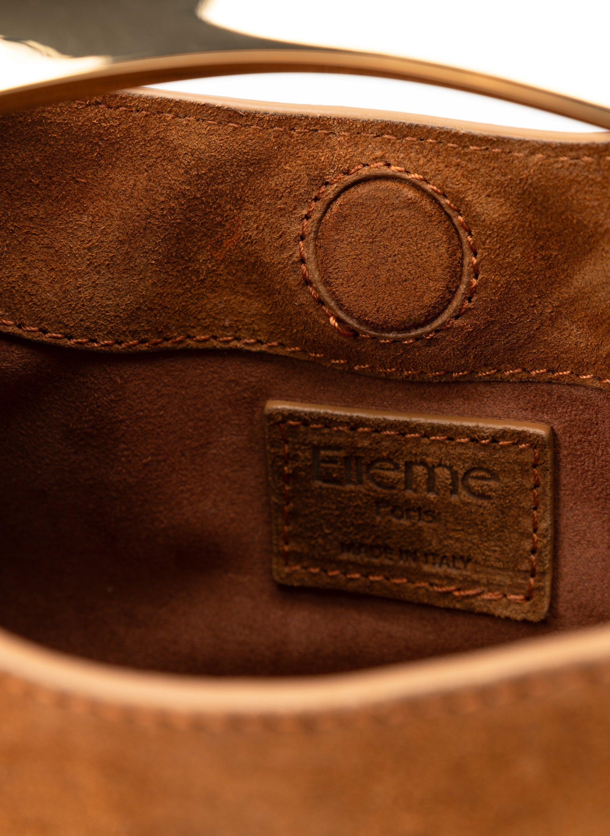 Elleme Mini Boomerang Suede Cognac