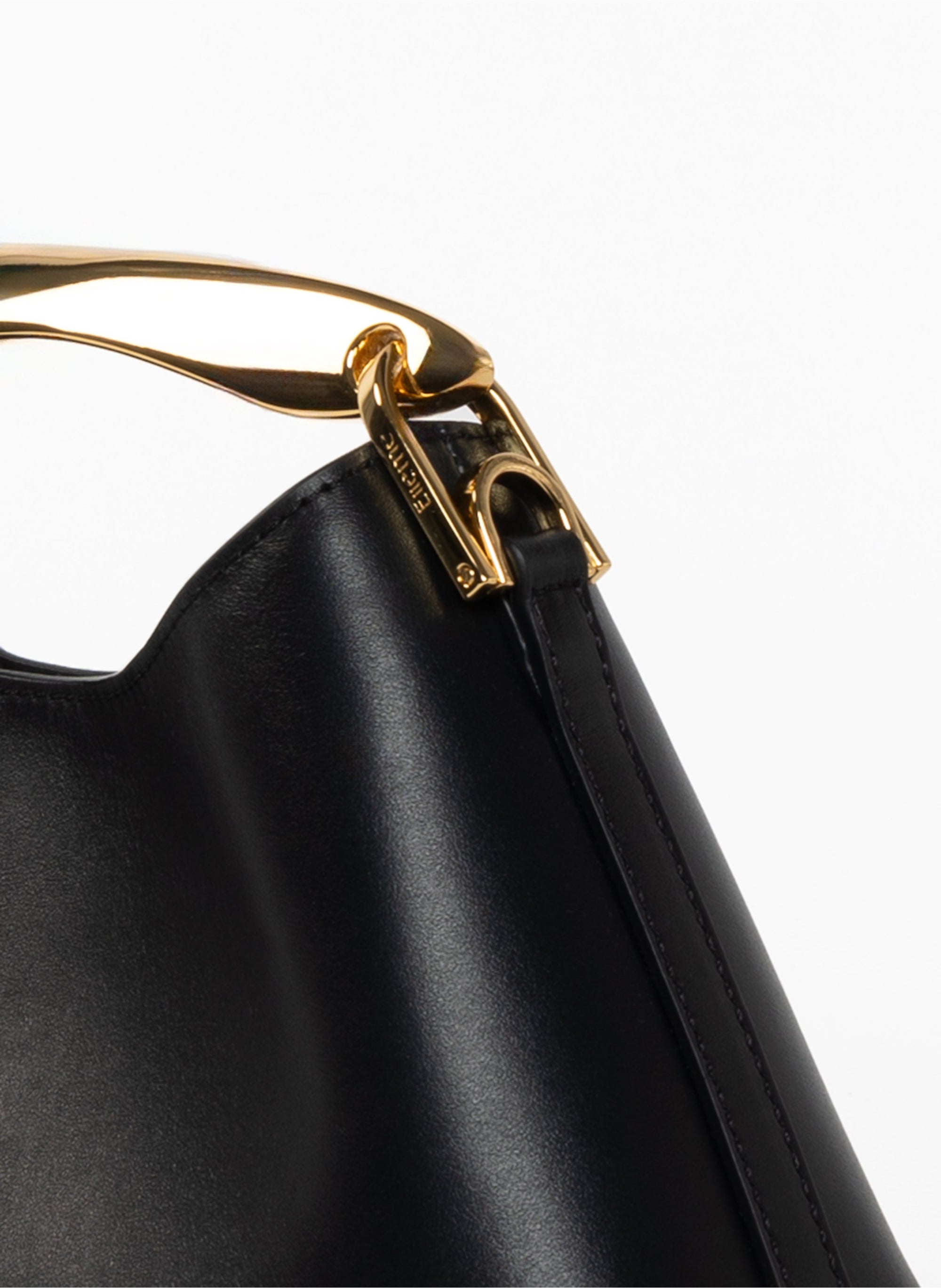 Elleme Mini Boomerang Leather Black - Gold