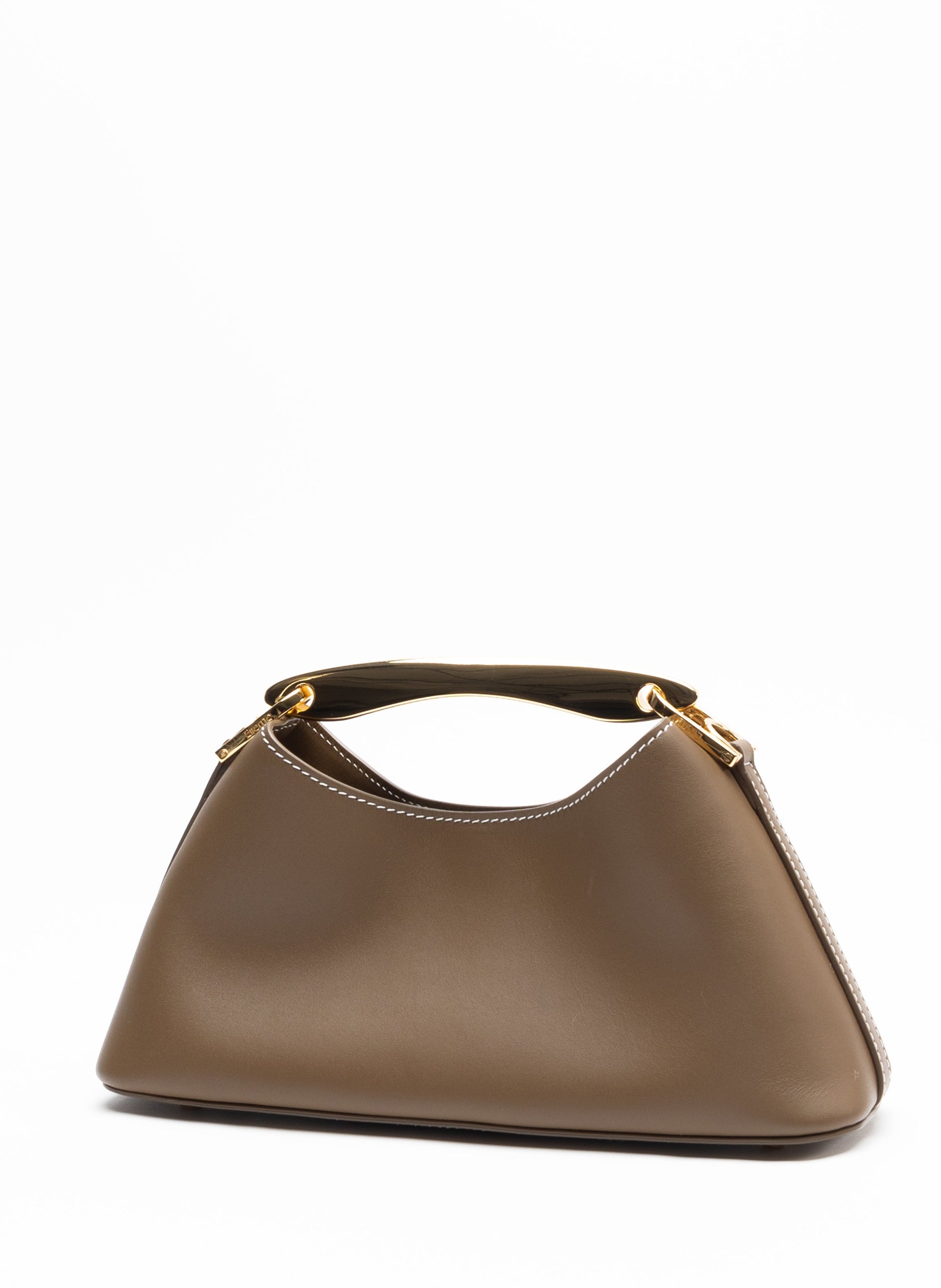 Elleme Mini Boomerang Leather Rock/White Stitches