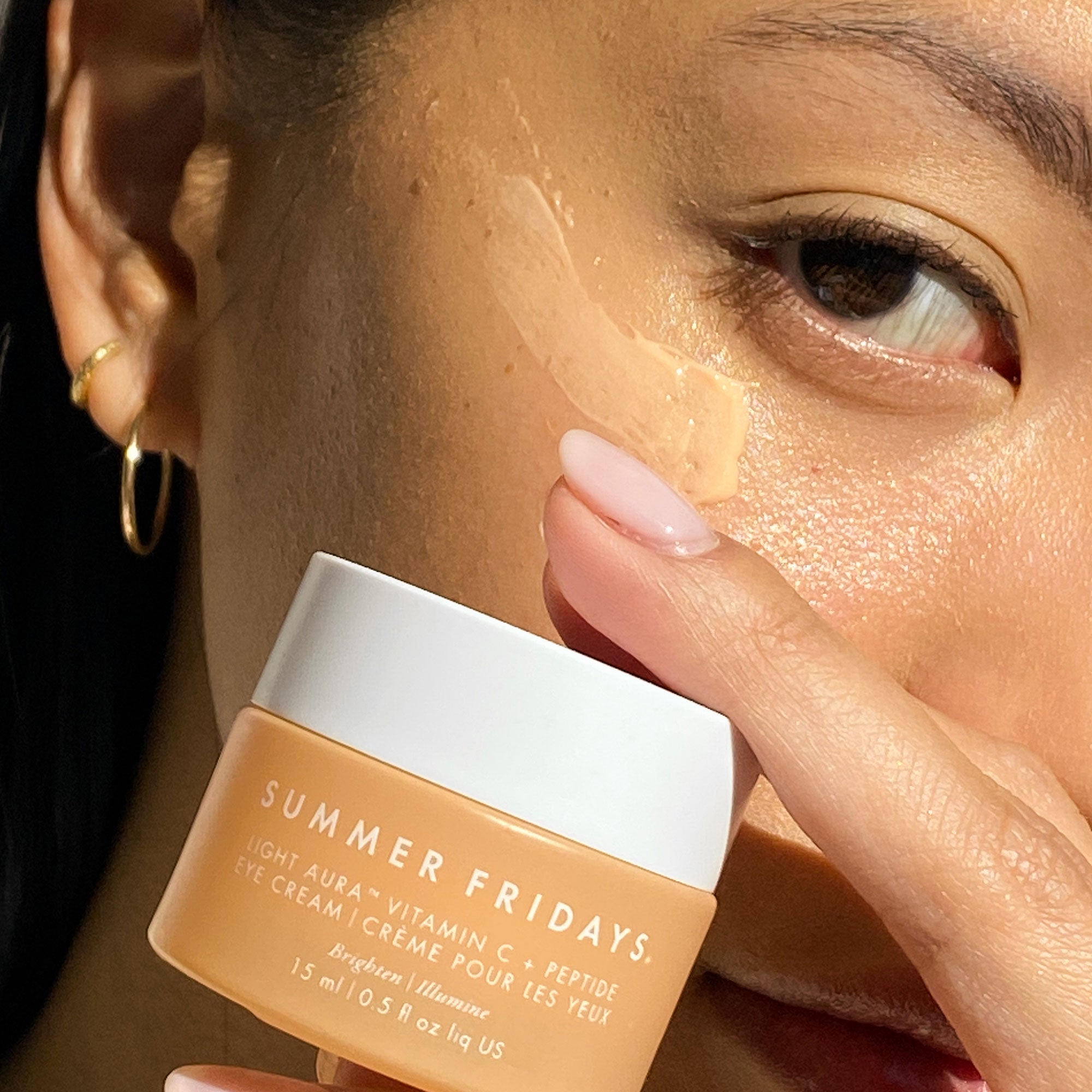 summer fridays light aura vitamin c + peptide eye cream