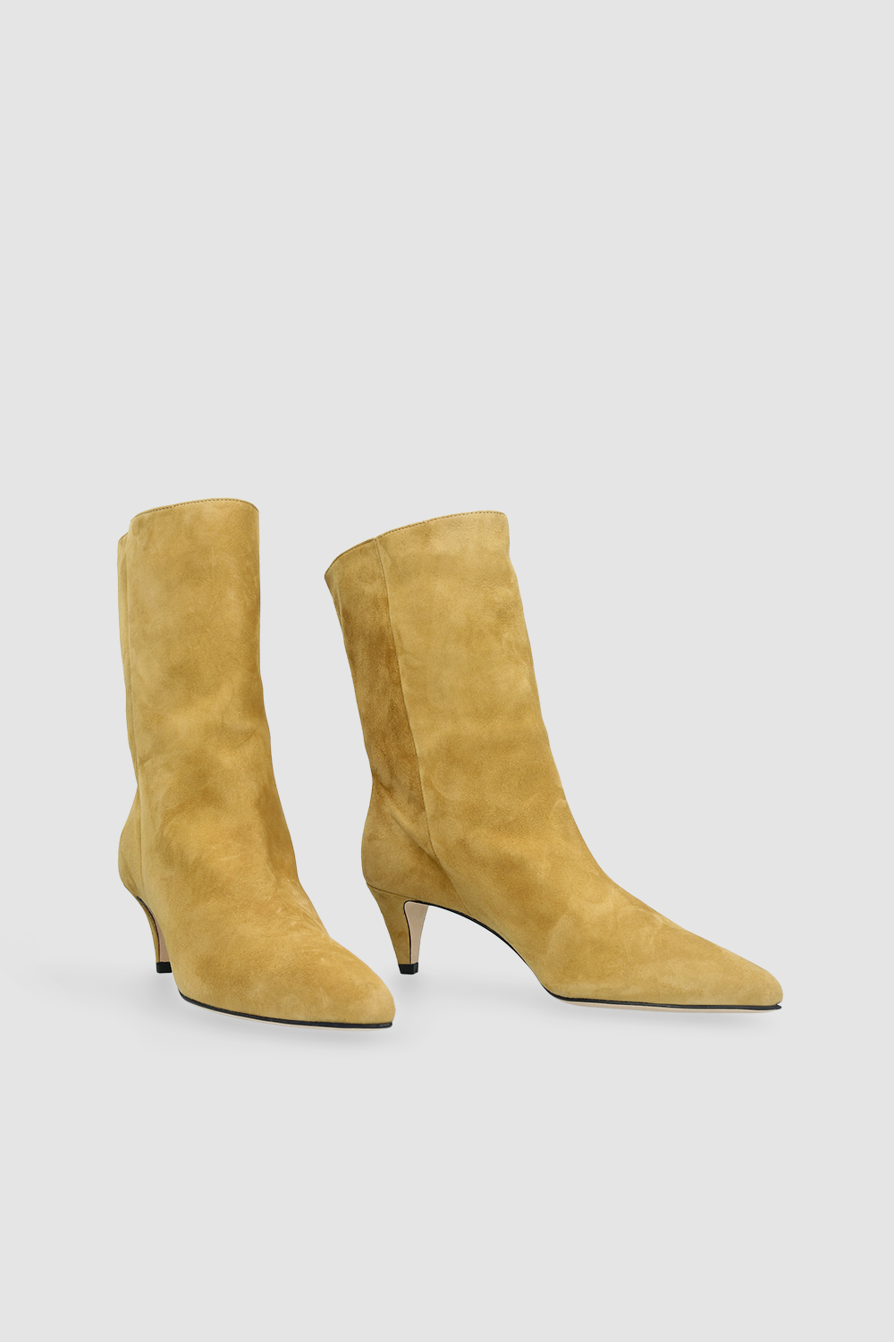 BY FAR Lysander Cumin Kid Suede Leather Ankle Boot