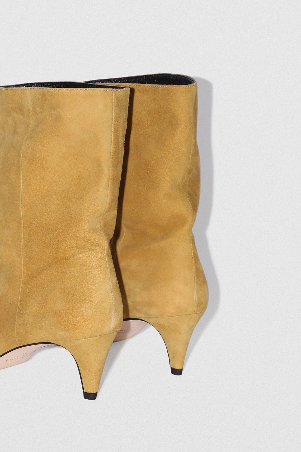 BY FAR Lysander Cumin Kid Suede Leather Ankle Boot