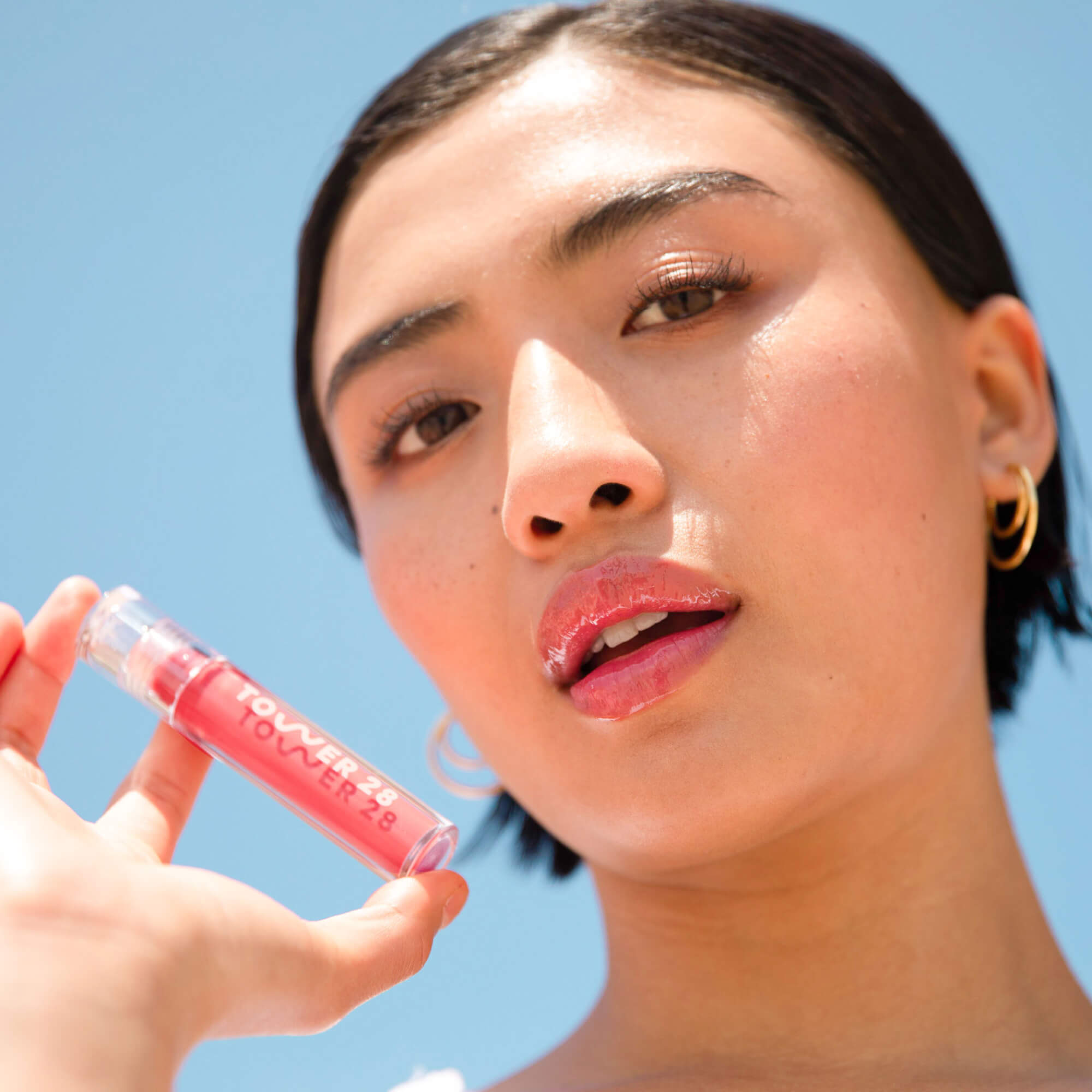 tower 28 shineon lip oil jelly coconut