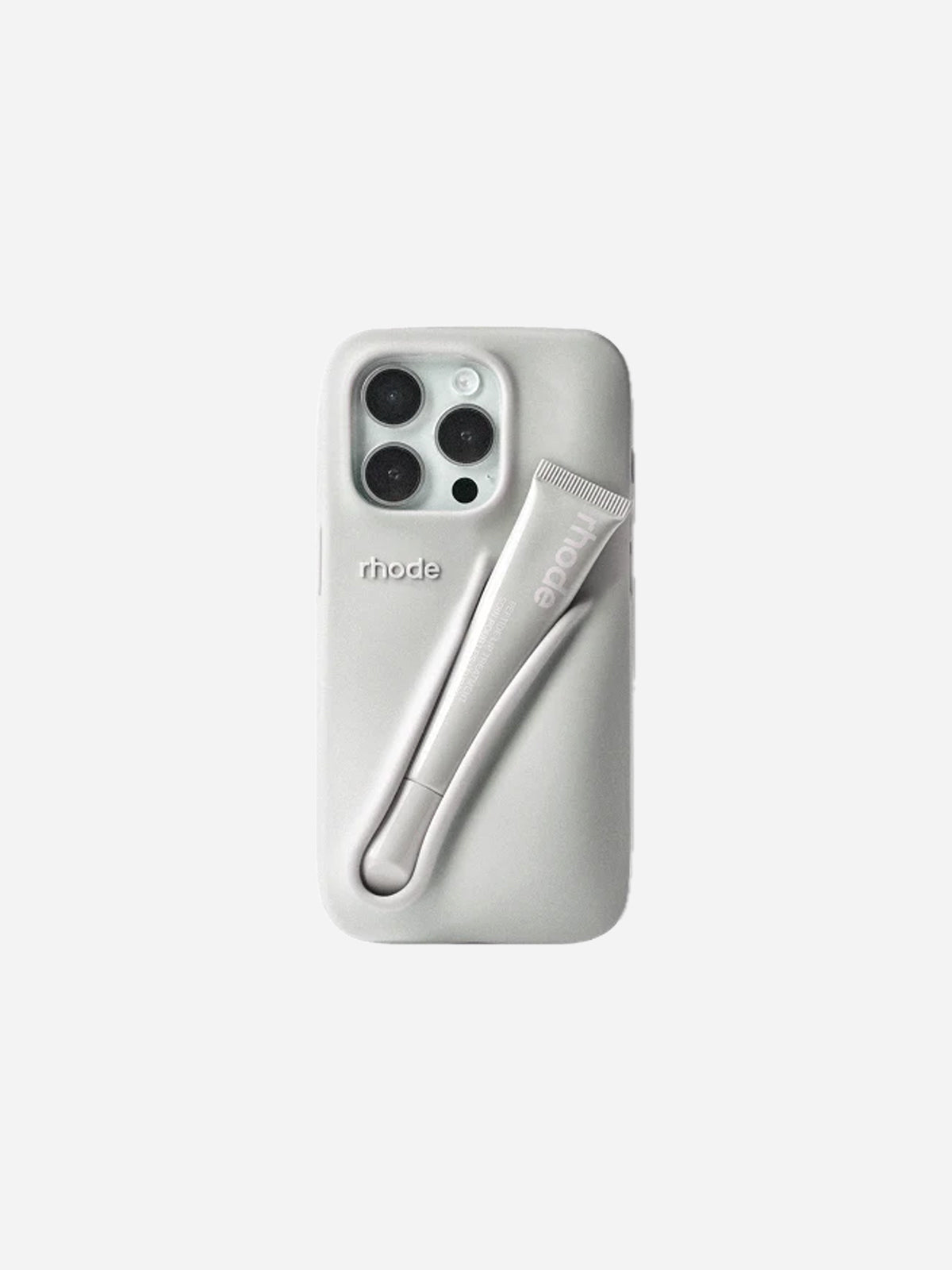 rhode lip case - grey