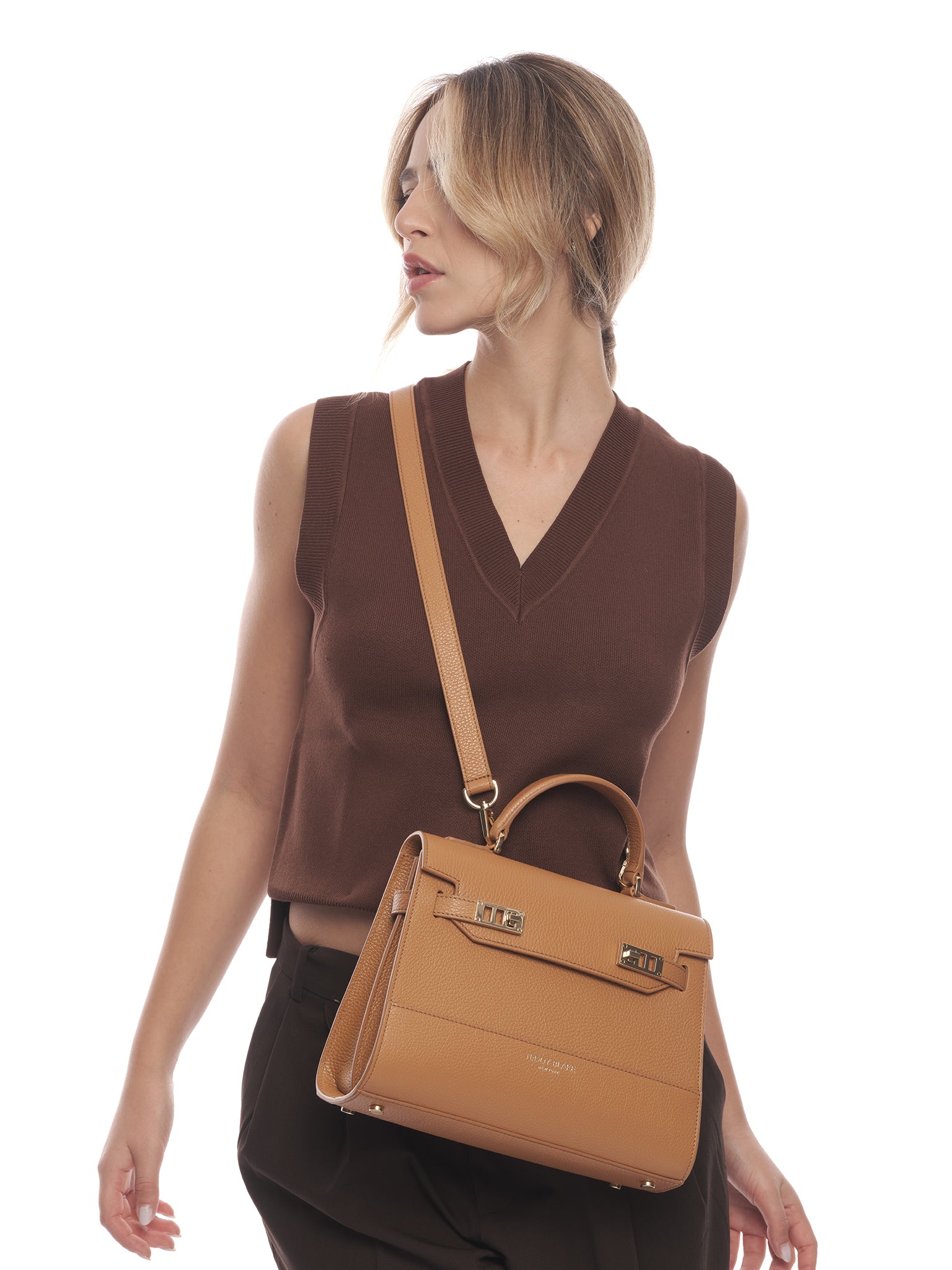 TEDDY BLAKE Kim Stampato 11" - Camel Brown