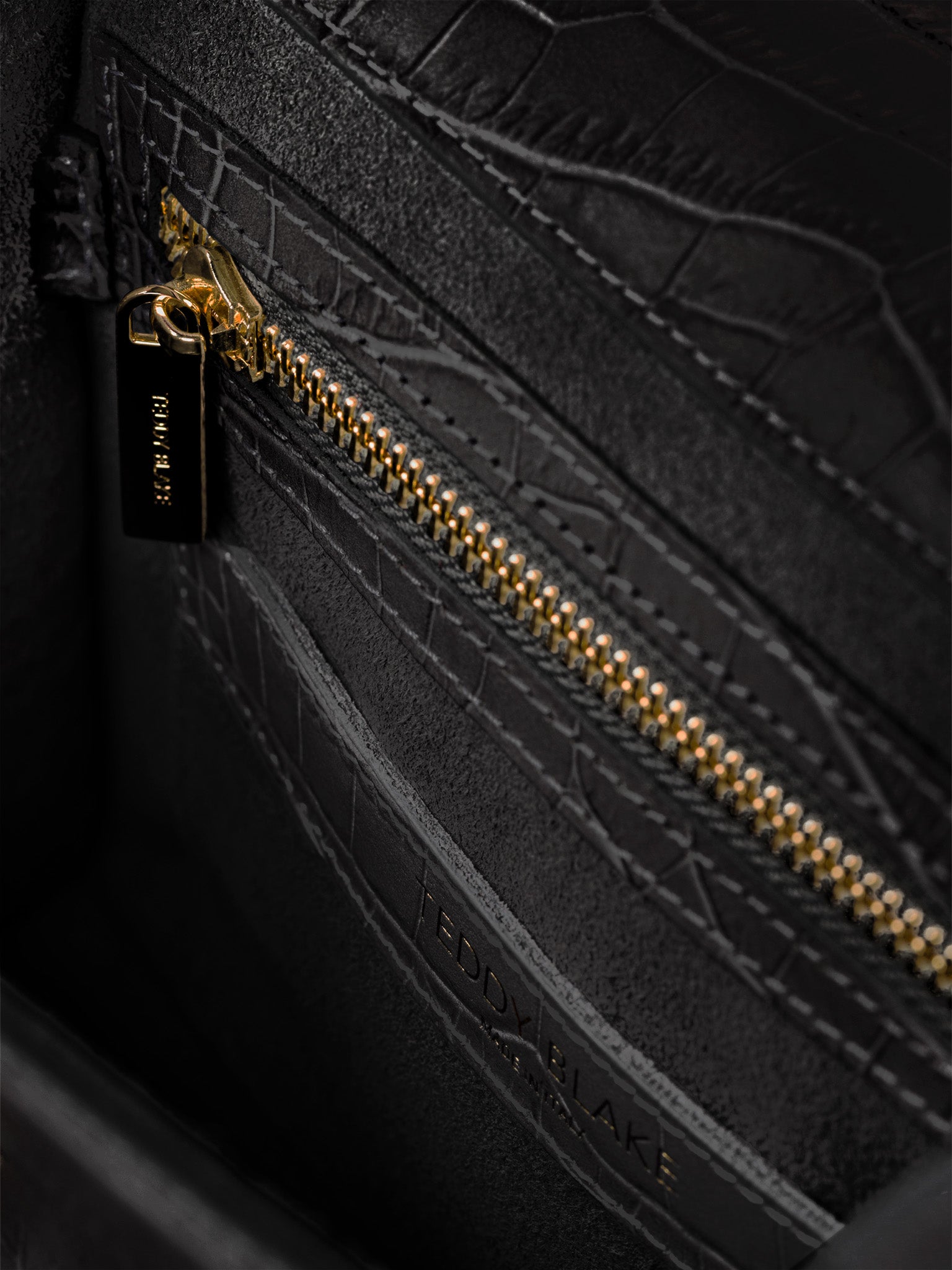 TEDDY BLAKE Ava Croco  9" - Black