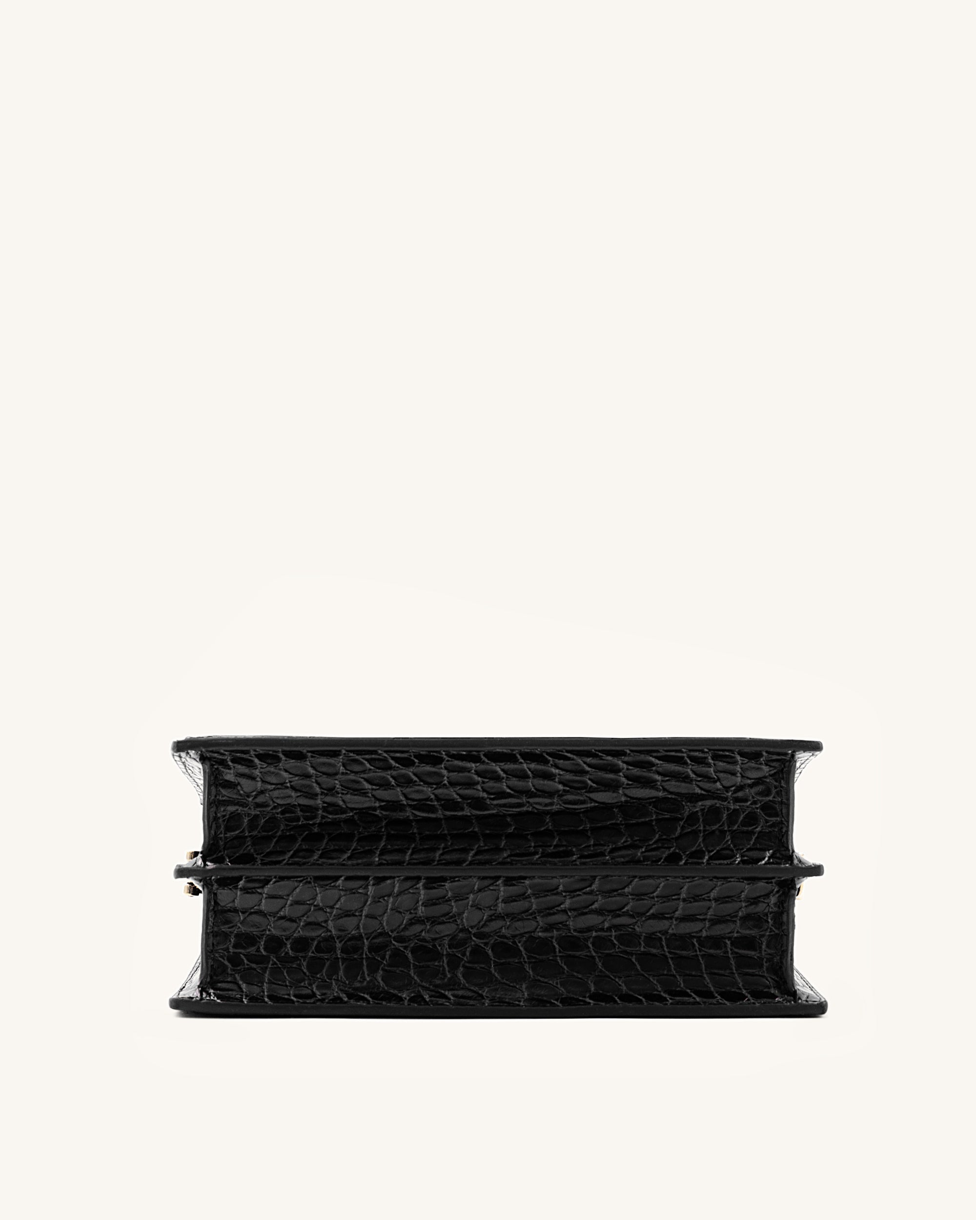 JW PEI Mini Flap Crossbody - Black Croc