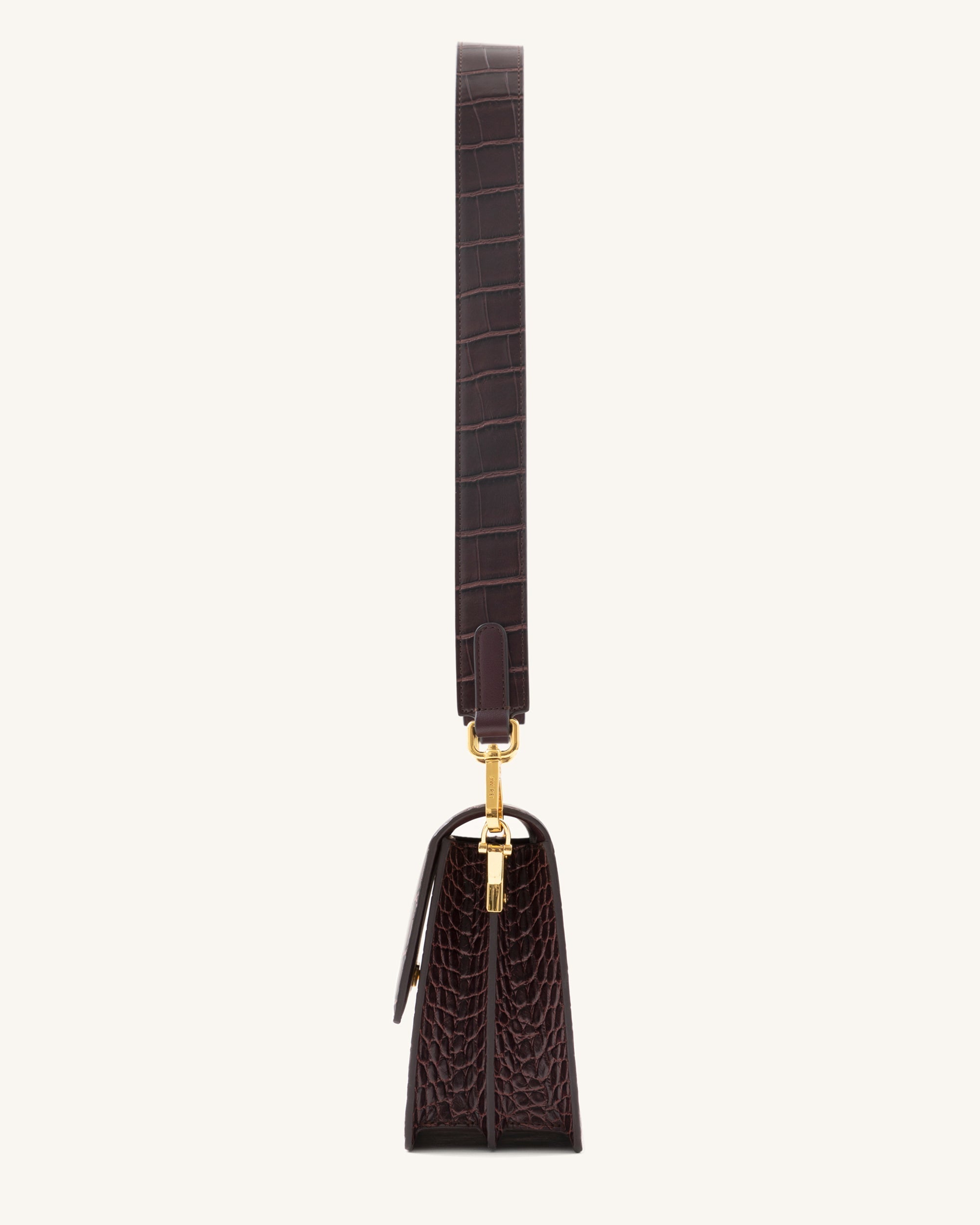 JW PEI Mini Flap Crossbody - Brown Croc