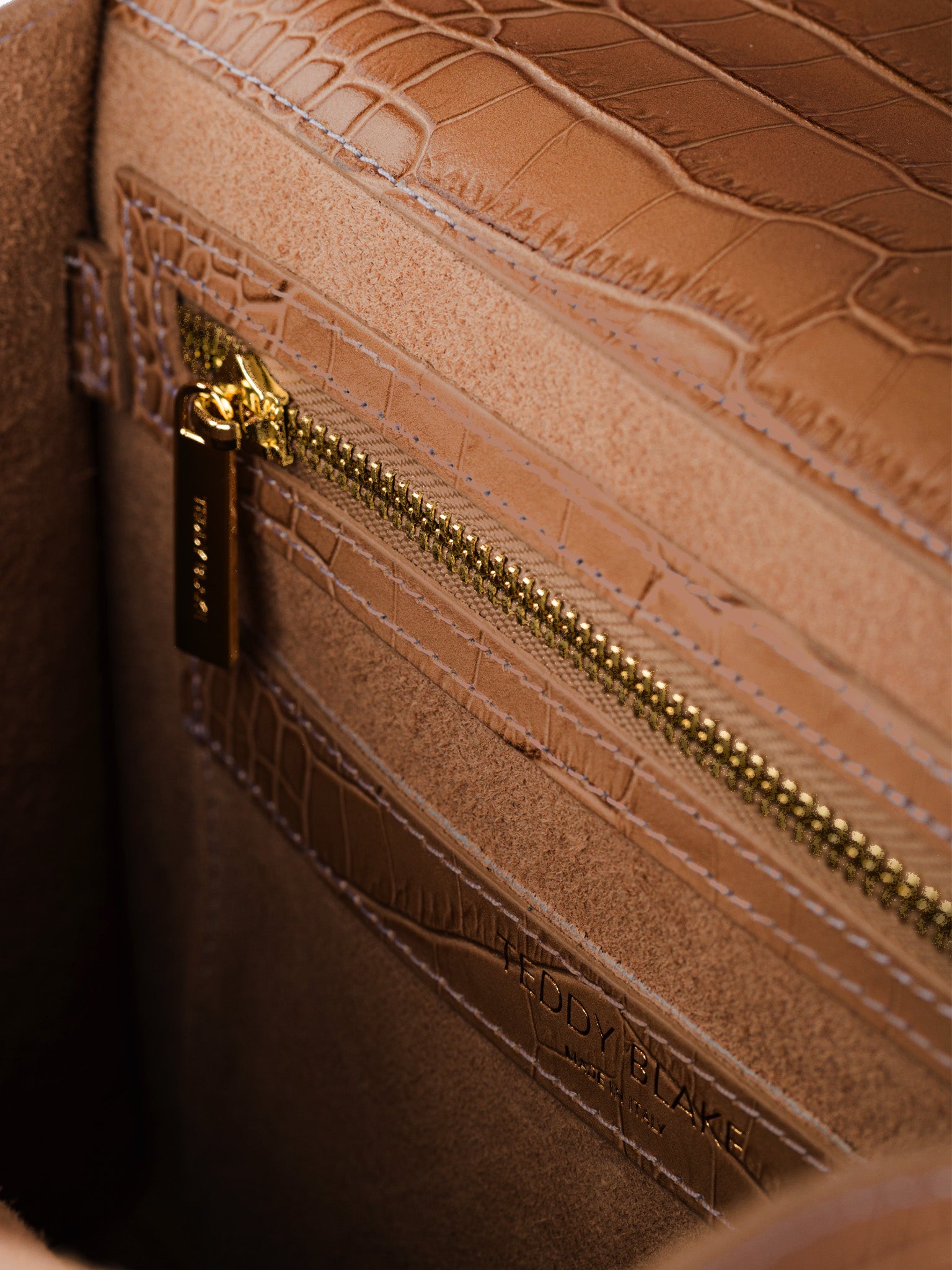 TEDDY BLAKE Ava Croco  11" - Camel Brown