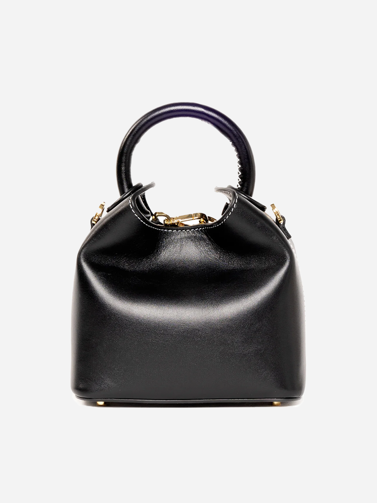Elleme Madeleine Leather Black/White Stitching
