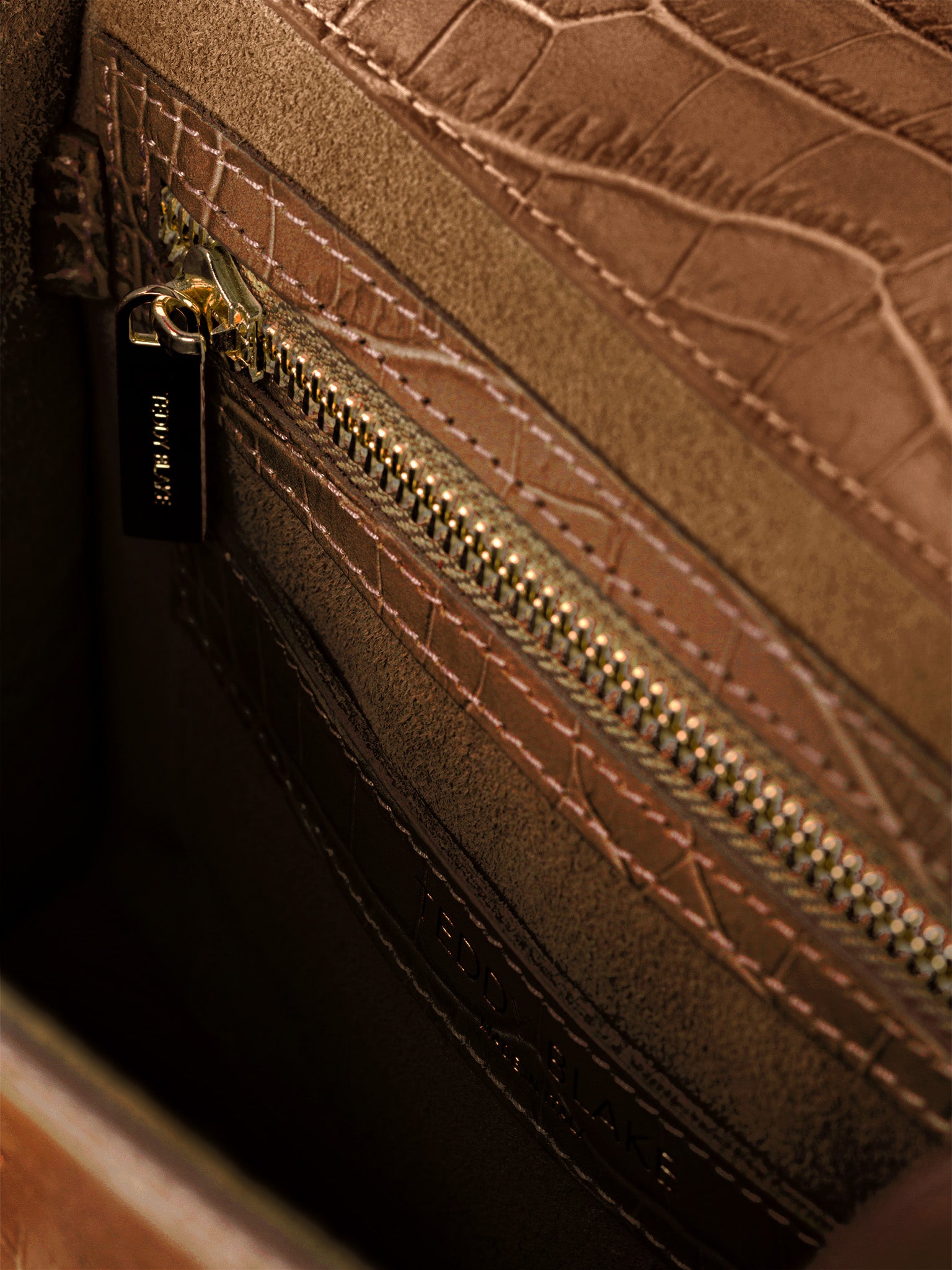 TEDDY BLAKE Ava Croco  9" - Camel Brown