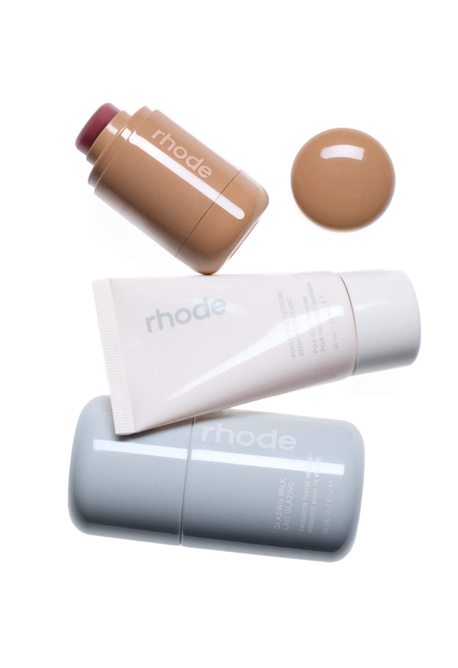 rhode glam on + off set