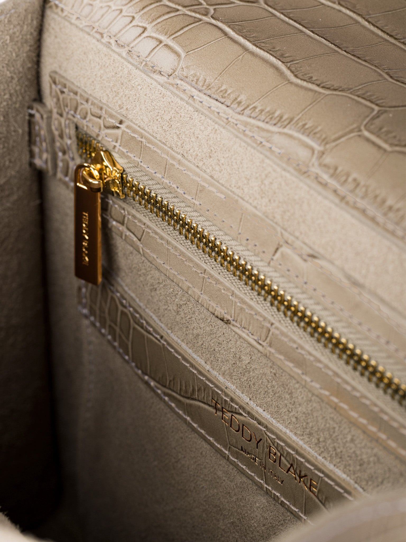 TEDDY BLAKE Ava Croco  11" - Light Beige