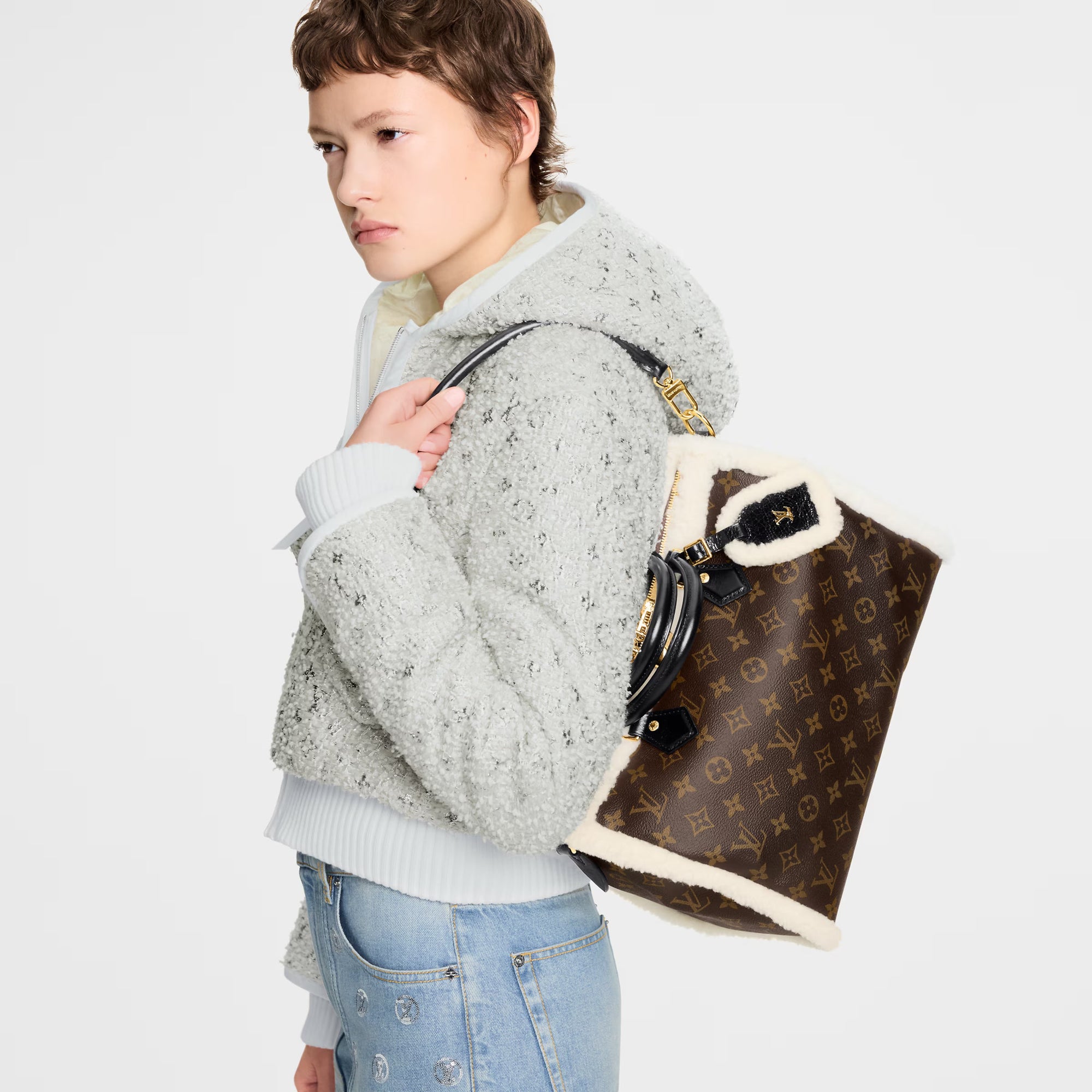 LOUIS VUITTON Speedy Soft 30 Teddy
