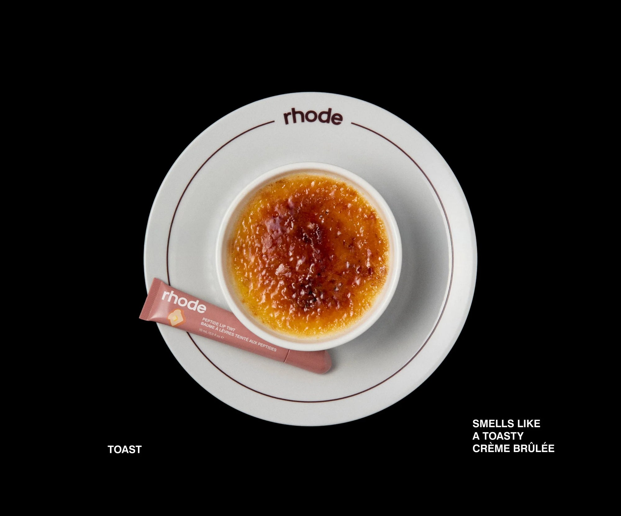 rhode scented peptide lip tint toast  limited edition