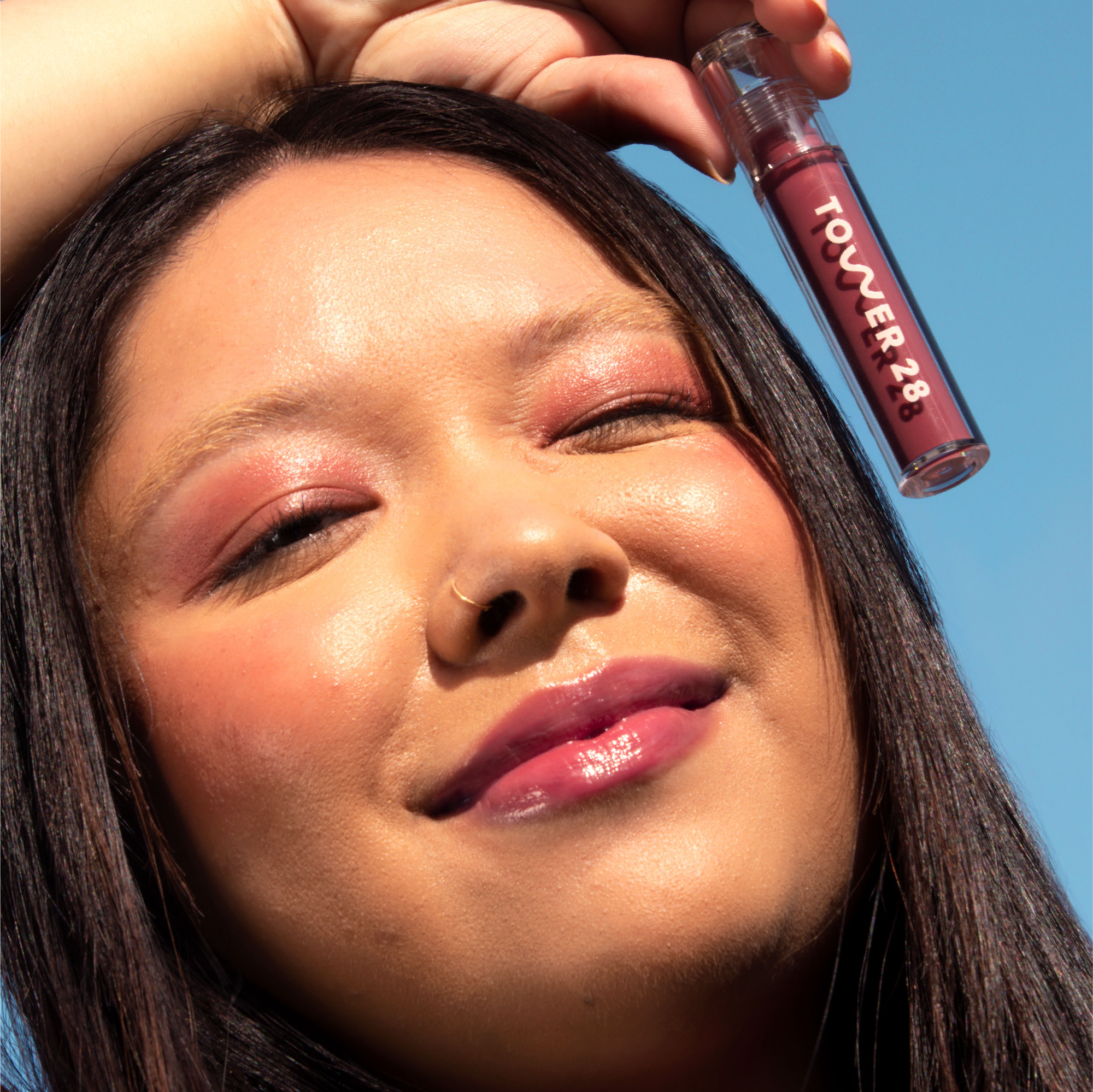 tower 28 shineon lip oil jelly sesame