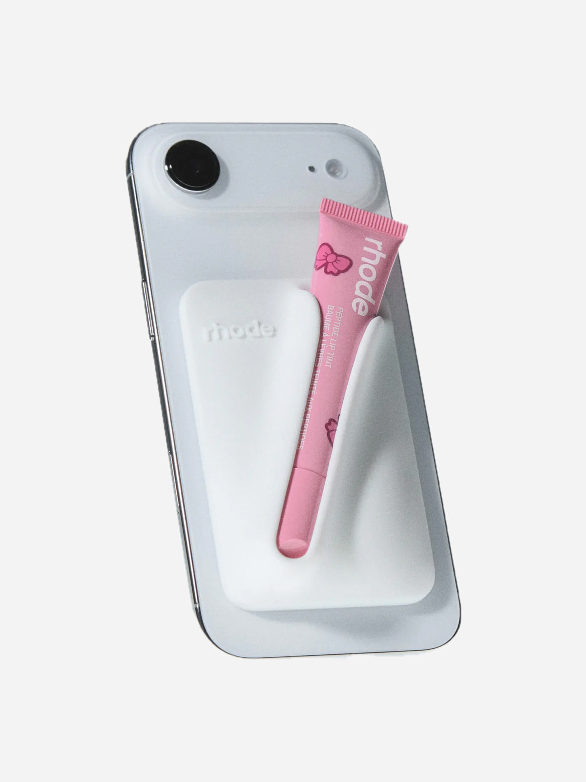 rhode snap-on lip case - white