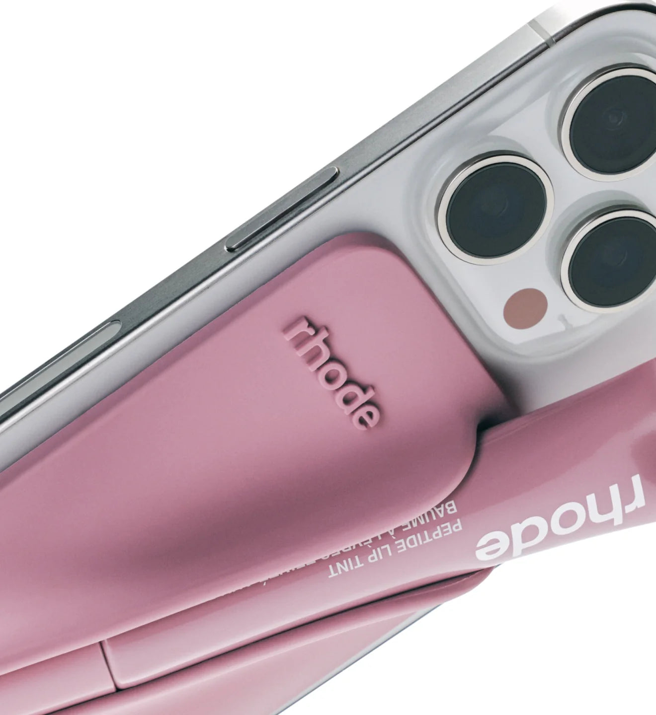 rhode snap-on lip case pretzel – blush