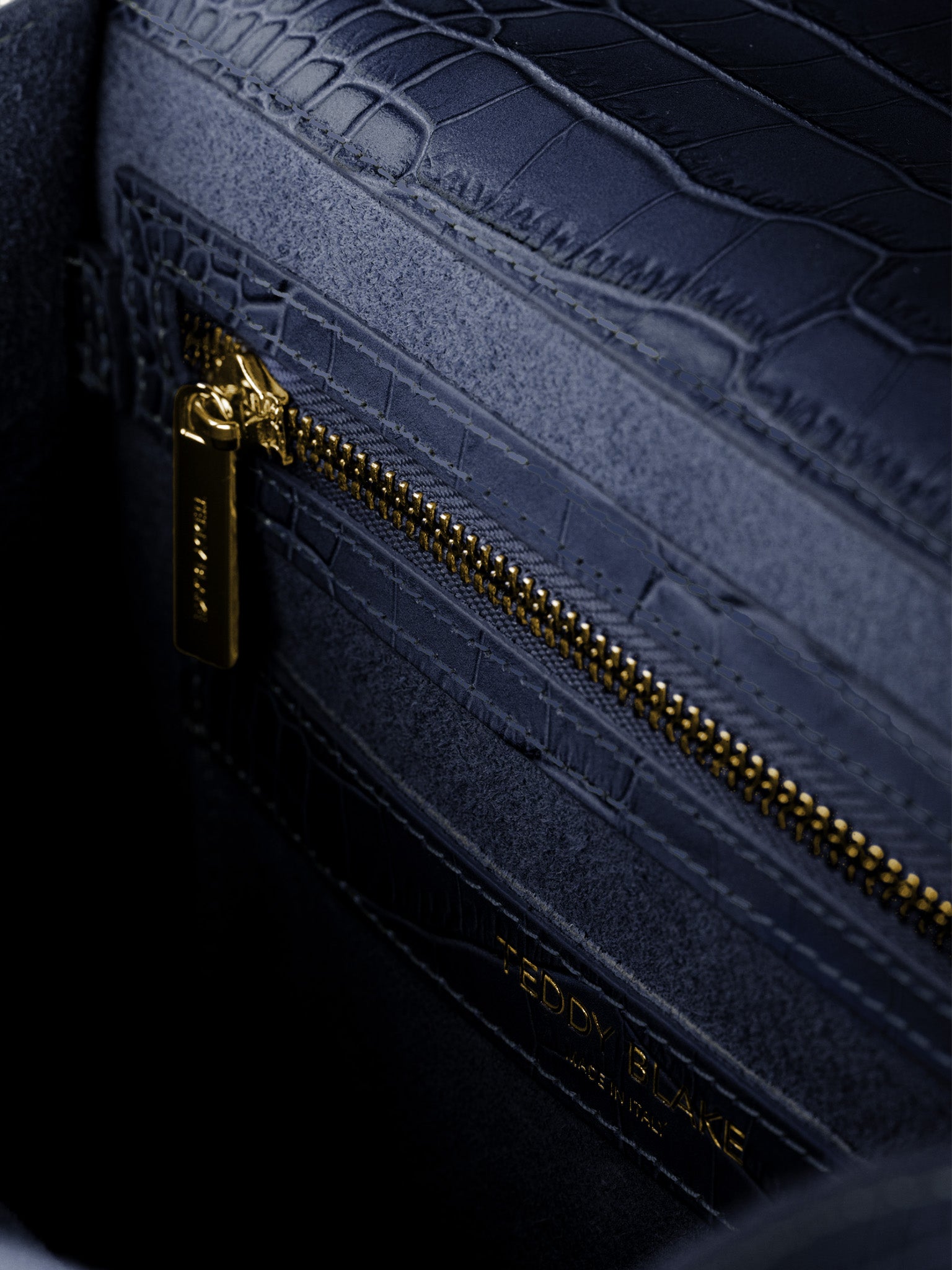 TEDDY BLAKE Ava Croco  11" - Blue Jeans